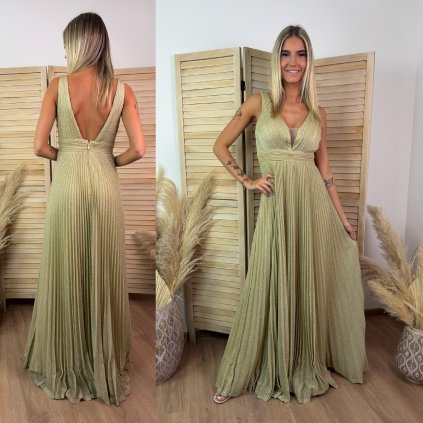 Plesové šaty Gold