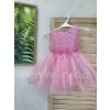 Dětské šaty ROUZIE 6-36 měsíců (Barva Lososová, Velikost 6)