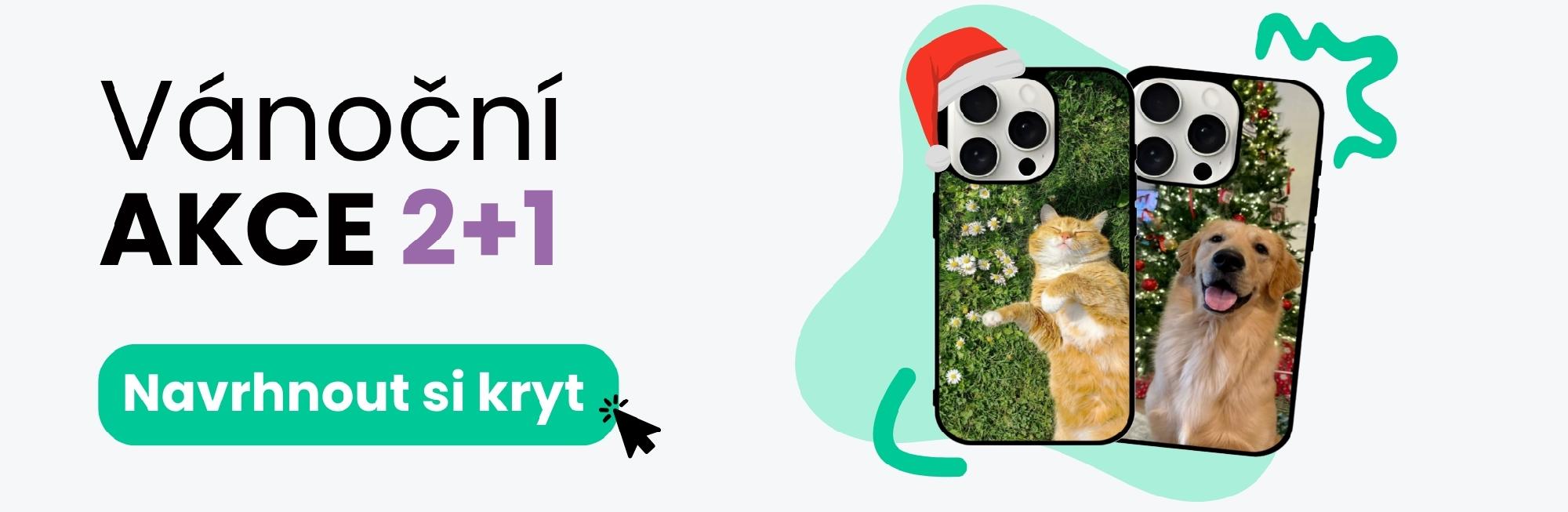 Vánoční akce na kryty na mobil 2+1 ZDARMA