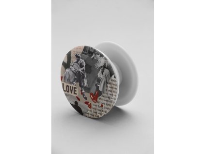 phone grip mockup on a flat color background 22056