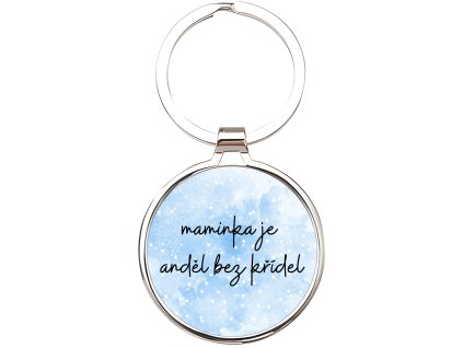 Přívěsek na klíče - maminka je anděl bez křídel