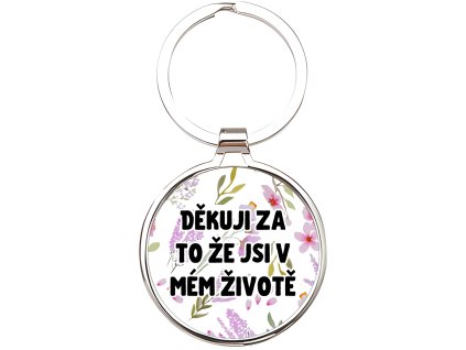 Přívěsek na klíče - děkuji za to že jsi v mém životě