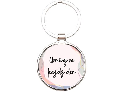 Přívěsek na klíče - usmívej se každý den