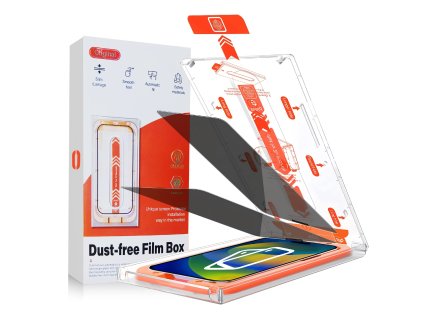 PRÉMIOVÉ ochranné tvrzené sklo PRIVACY Krytmania pro iPhone (včetně aplikátoru) (Ochranné sklo na iPhone X / Xs / 11 Pro)