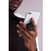 phone grip mockup of a man with beard looking at his silver iphone 22155