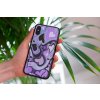 Kryt na mobil iPhone Purple hearts