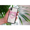 mockup of a woman holding a clear phone case in front of a houseplant 4636 el1