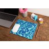 mockup of a mousepad lying on a rustic table next to a flower vase 27554 (24)