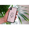 mockup of a woman holding a clear phone case in front of a houseplant 4636 el1
