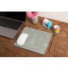 mockup of a mousepad lying on a rustic table next to a flower vase 27554 (7)