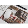 mousepad mockup over a desk next to a pen 27549