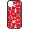 Kryt na mobil Samsung red snowflake