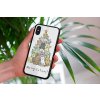 mockup of a woman holding a clear phone case in front of a houseplant 4636 el1 (2)