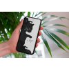 mockup of a woman holding a clear phone case in front of a houseplant 4636 el1 (4)
