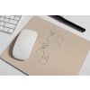 mousepad mockup over a desk next to a pen 27549