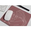 mousepad mockup over a desk next to a pen 27549
