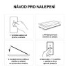 2.5D tvrzené sklo s instalačním rámečkem pro iPhone