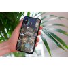 mockup of a woman holding a clear phone case in front of a houseplant 4636 el1 (1)