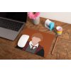 mockup of a mousepad lying on a rustic table next to a flower vase 27554 (14)