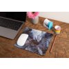 mockup of a mousepad lying on a rustic table next to a flower vase 27554 (23)
