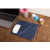 mockup of a mousepad lying on a rustic table next to a flower vase 27554 (28)