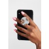 mockup of a hand holding a phone with a phone grip on a plain background 28169