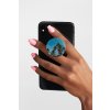 mockup of a hand holding a phone with a phone grip on a plain background 28169