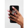mockup of a hand holding a phone with a phone grip on a plain background 28169