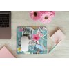 mousepad mockup over a wooden surface by some flowers and a laptop 27560 (96)
