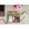 mousepad mockup over a wooden surface by some flowers and a laptop 27560 (72)