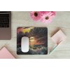 mousepad mockup over a wooden surface by some flowers and a laptop 27560 (79)