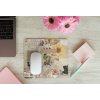 mousepad mockup over a wooden surface by some flowers and a laptop 27560 (97)