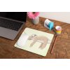 mockup of a mousepad lying on a rustic table next to a flower vase 27554 (22)