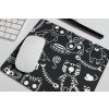 mousepad mockup over a desk next to a pen 27549
