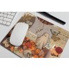 mousepad mockup over a desk next to a pen 27549