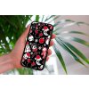 Kryt na mobil iPhone black and red christmas