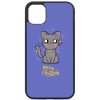 Kryt na mobil iPhone blue cat christmas