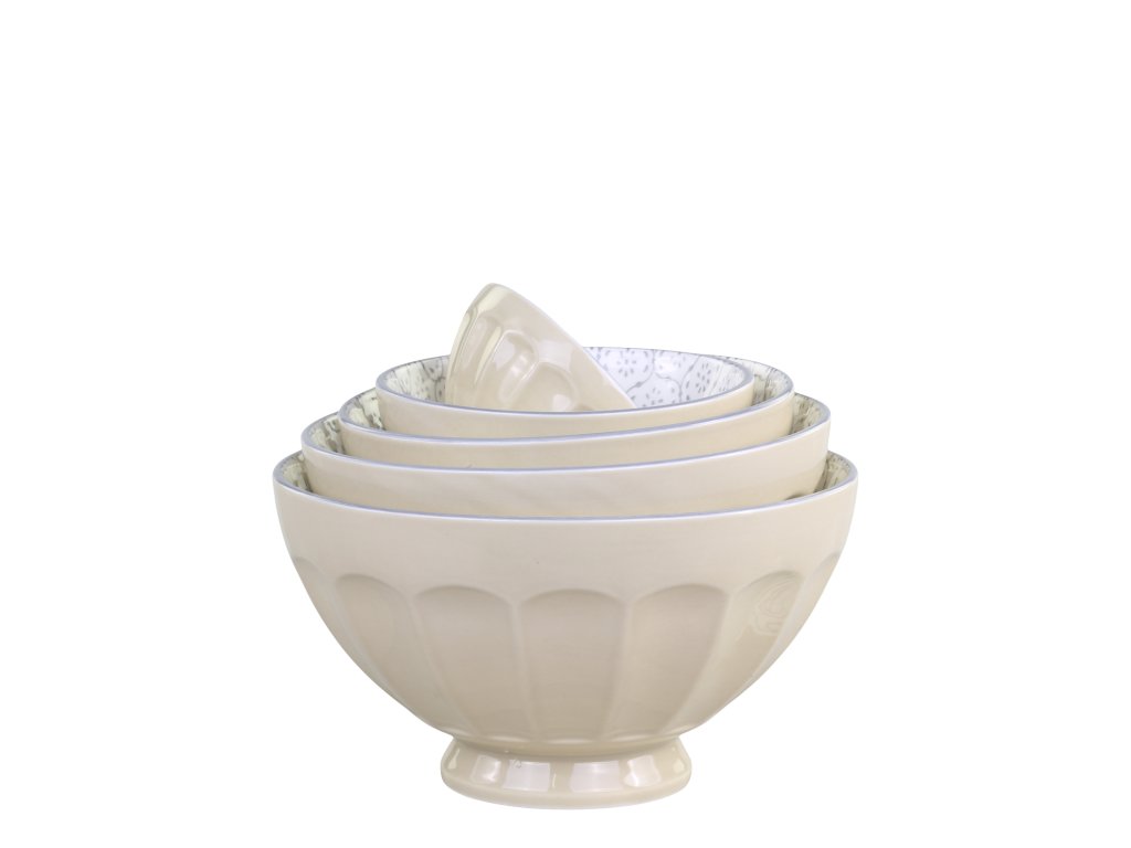 Miska so vzorom sada 5 kusov - Arés Latte Bowl w. pattern set of 5