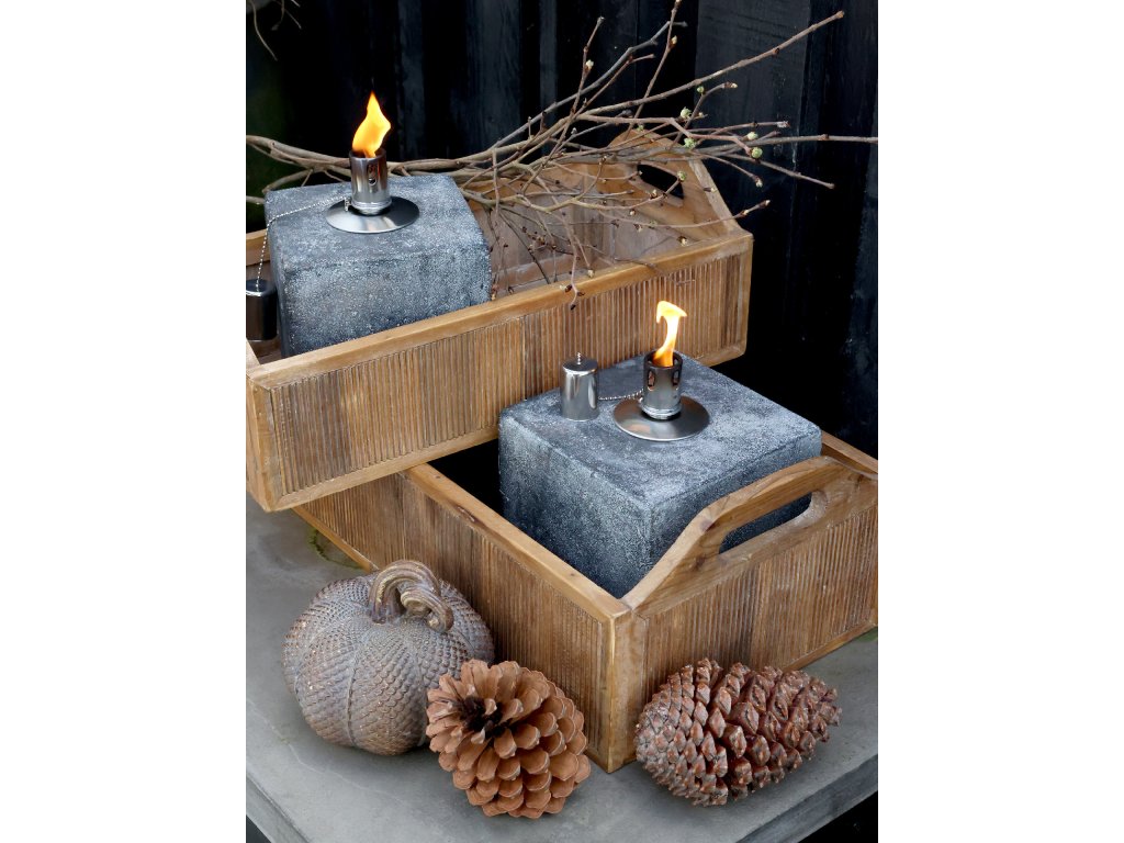 257 2 olejova lampa oil lamp of cement