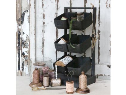 Stojan so 6 vyberateľnými boxmi – Rack w. 6 removable boxes