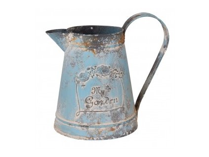 decoration can 2000 ml blue metal watering can