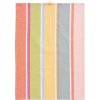 3x utierka s viacfarebnými pruhmi previazaná bavlnenou šnúrkou - Tea towel w/multicoloured stripes