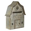 6y4247 mailbox 26x11x35 cm grey metal wall mailbox (2)