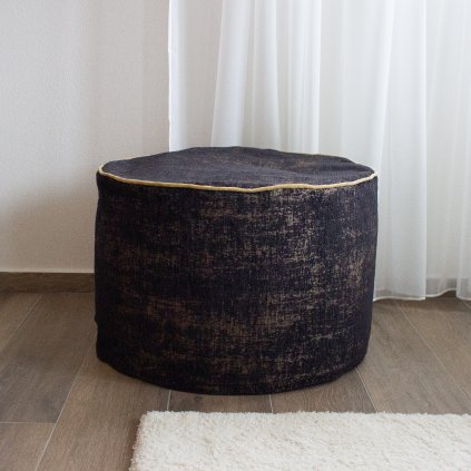 POUF BLACK FRESCO Ø 60