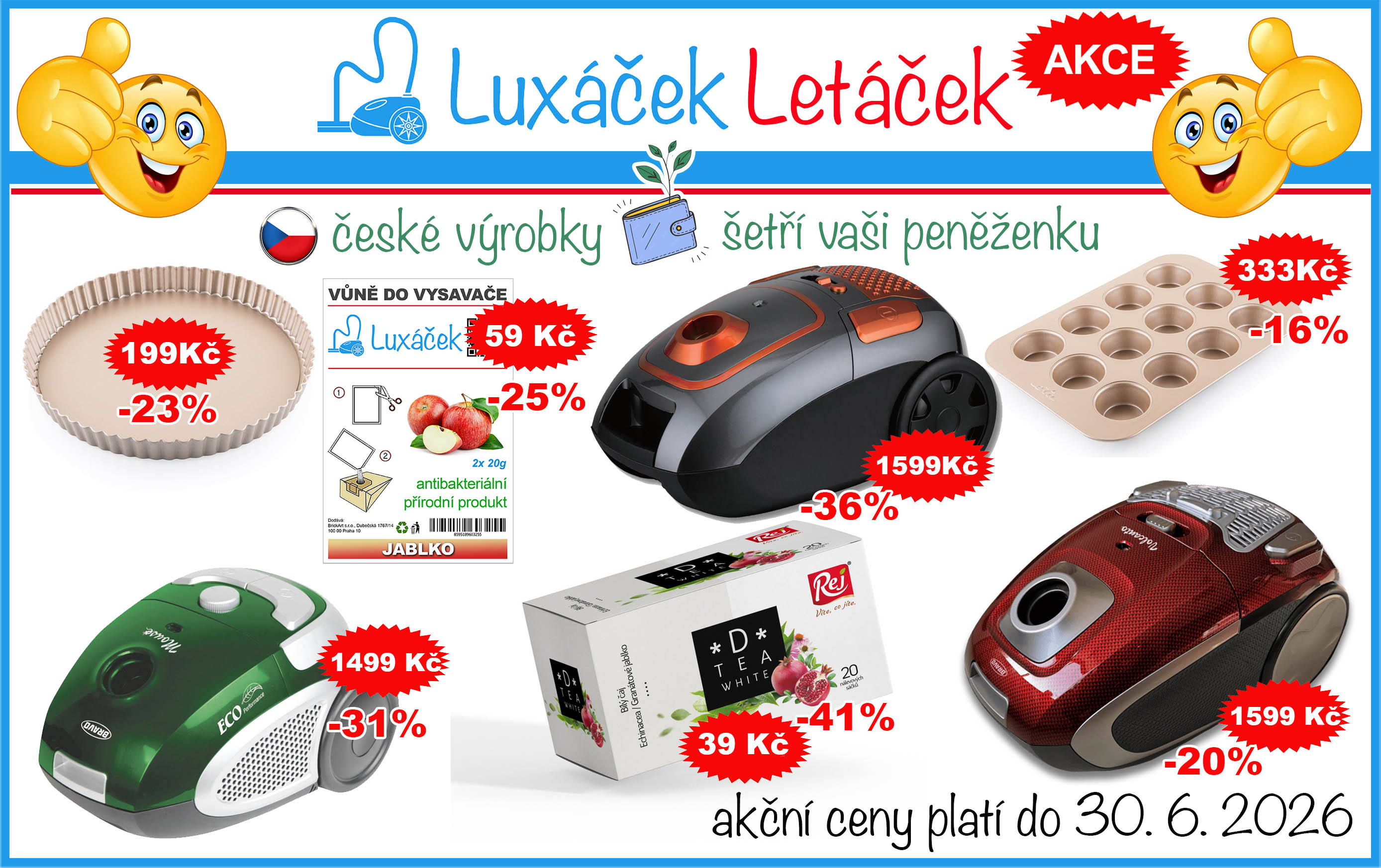 Luxáček - letáček červen 2026