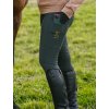 Jezdecké legíny v zelené barvě s protiskluzovým gripem po celém sedu