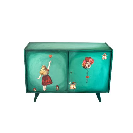 Designová komoda Jiří Jiroutek – Let srdcí