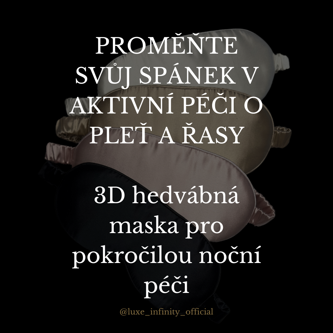 PROMĚŇTE SVŮJ SPÁNEK V AKTIVNÍ PÉČI O PLEŤ A ŘASY-3D hedvábná maska pro pokročilou noční péči