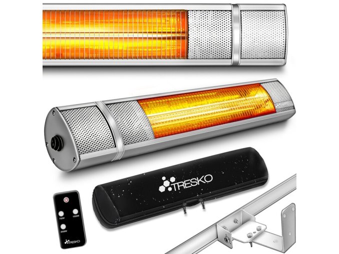 tresko infrared heizstrahler 2000w silver luxel cz