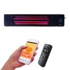 ElectricSun negru incalzitor electric cu infrarosu 4500w cu termostat cu Wi Fi si APP internet TUYA